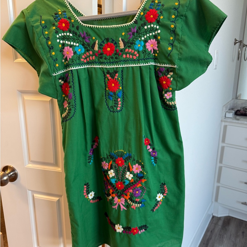 Oaxacan Embroidered Dress